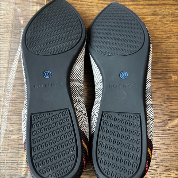 Rothy’s‎ Pointed Toe Knit Flats Striped Toe Washable Women’s 8 - Picture 7 of 7